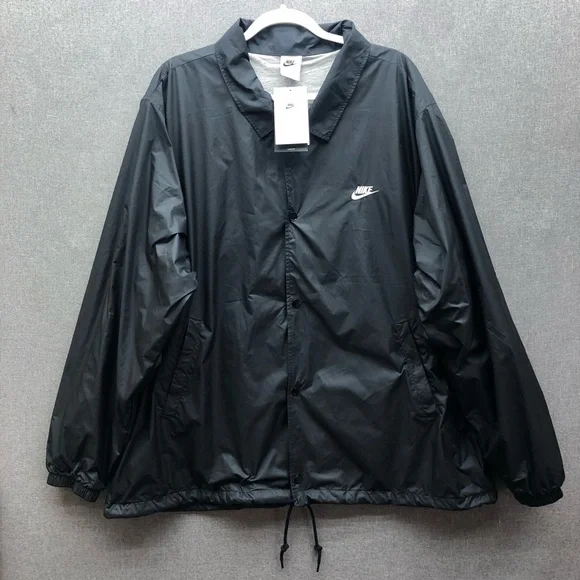 Nike Men's Black Fit Club Coaches Jacket Size XL - Picture 1 of 11